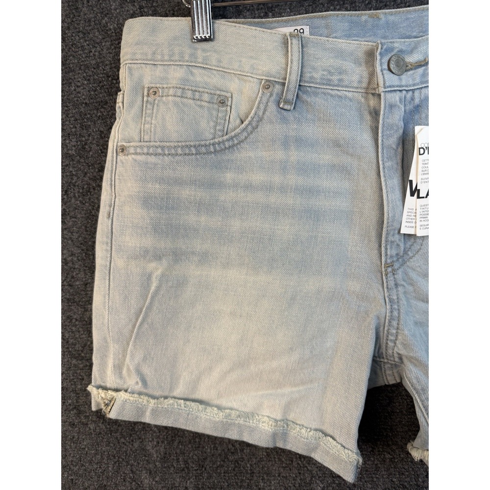 Gap 1969 Sexy Boyfriend Blue Denim Shorts Womens 29 Jean Low Rise Casual NWT - Picture 2 of 9